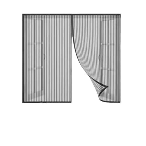 LEWFECBO Mosquitera magnética antimosquitos, cortina transpirable para puertas antiinsectos, instalación sin agujeros, apta para puertas/entradas/terrazas, 240 x 200 cm