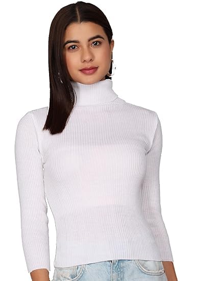 Buy Black Women's High-Neck Top - Soft, Sleek, and Stylish