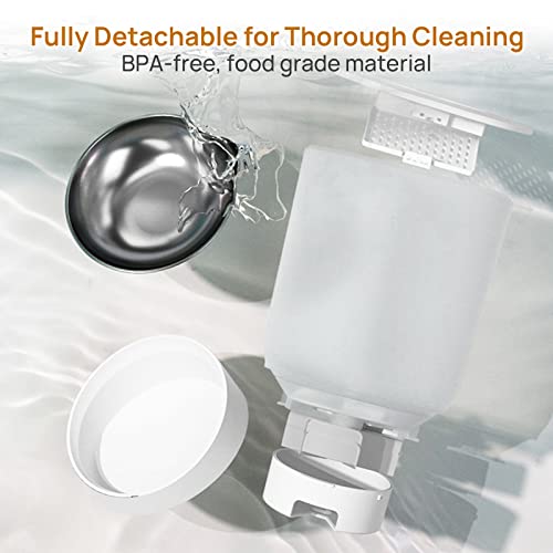 Ipettie Chefhat Wifi Cat Feeder Automatic, 5L/21 Cup Capacity, 1-6 Meals Per Day, 20 Sec Voice Recording, Auto Cat Feeder Dry Food, Cat Self Feeder With Stainless Steel Bowl For Cat And Dog #TOP5