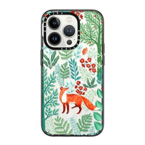 Étui iPhone 14 Pro motif renard coque chic pour balades et bureau