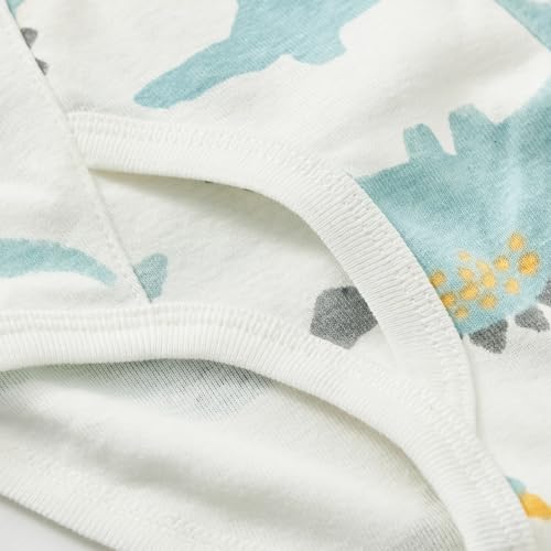 Boys Cotton Underwear Briefs, Cartoon Print Pattern, 100% Cotton,Comfortable And Breathable, 6 Pack4