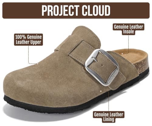 Image of 100% Genuine Leather Clogs for Women Footwear - Fall Shoes for Women