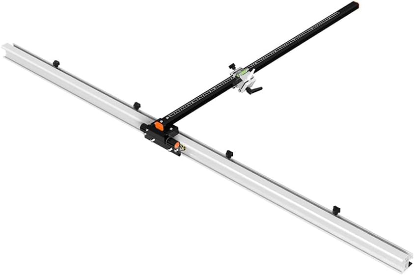 MUFASHA T Shape Manual Tile Cutter with 78 inch Rail Guide Large Format Ceramic Cutter with Extendable Aluminum Guide Rail, Dual Cutter Wheels & 90° Flip Wheel
