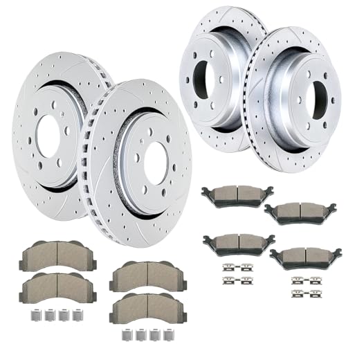 Image of Acinoparts Front and Rear for 2012-2014 Ford F-150 (6-Lug Models)