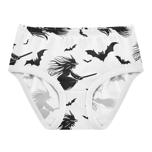 Toddlers Underwear Floral 2t Cotton Panties Little Girl Stylish Kids Undies Briefs Witch Broomstick Halloween