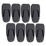 Cabilock 8 Stück Motorrad Ständerpolster Aus Robustem Material Seitenständer Erweiterung Für Stabile Parkflächen Schwarz Universell Für Motorradzubehör Geeignet