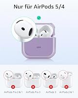 ESR Hülle für AirPods 5/4, Kabelloses Laden, Magnetischer Deckel, Lila – Ansicht 2