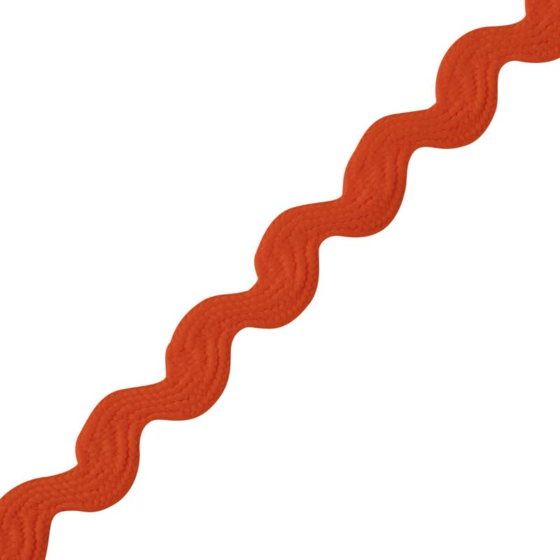 Narrow RIC Rac 4.5mm Wide Ribbon & Trimming for Sewing - Ribbons, Decorative Trimmings, Craft Ribbons & Trims,Fabric Edging, Christmas, Sewing & DIY Projects (Orange, 5m) -Craft Queen LTD