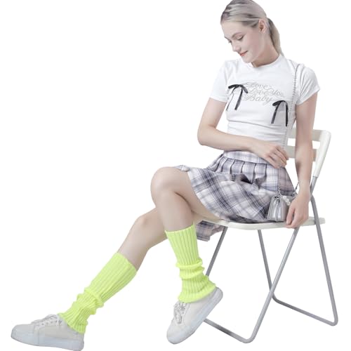 Image of HeyToo Leg Warmers for Women Women's Leg Warmers Fashion Knit Leg Warmers Women's Solid Rib Knit Leg Warmers