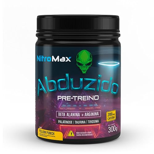 Pre Treino Abduzido 300g Original Nitromax YELLOW PUNCH (Frutas Amarelas)