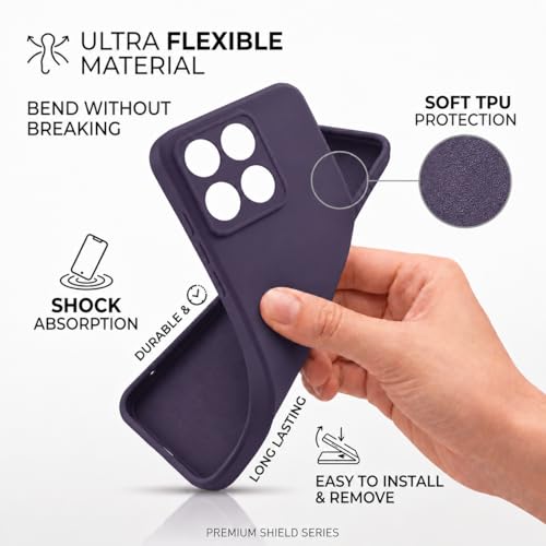Image of FIRST MART Matte Silicone Back Cover for Motorola G37 Power - Purple