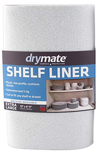 Drymate Premium Shelf Liner and Drawer Liner (Set of 2), (12" x 59")