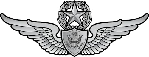 Officially Licensed United States Army Army Master Aviation Badge Vinyl Decal - 8 inches - Made in USA