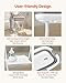 VEVOR Dog Bathtub, Elevated Dog Bath Tub, 2 in 1 Collapsible Pet Bathing Grooming Wash Station, Portable Foldable Space-Saving, Built-in Drain Outlet with Drain Hose for Small Pet Cat, Gray & White