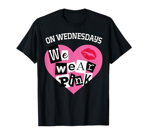 On Wednesday We Wear Pink Funny Valentine T-Shirt