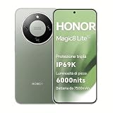 HONOR Magic8 Lite Smartphone 5G, display AMOLED da 6,79 pollici, tripla resistenza IP68/IP69K, batteria da 7500 mAh, fotocamera da 108 MP con OIS, doppia SIM, NFC (Forest Green, 512, GB, GB, 8)