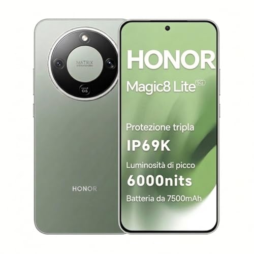 HONOR Magic8 Lite Smartphone 5G, display AMOLED da 6,79 pollici,