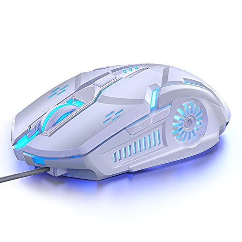 Ratón para juegos con cable de 3200 DPI ajustables y ergonomía 7