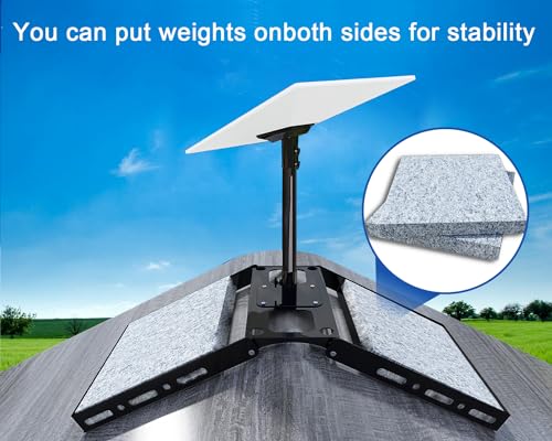 Ybervont WJZJ-00 Adjustable Starlink Roof Ridge Mount Gen 3, Ybervont Starlink Mounting Kit Gen 3, Starlink Roof Mount Kit With Starlink Gen 3 Pipe Adapter Starlink Gen 3 Pole Mount For Starlink Internet Kit Satellite thumb #3