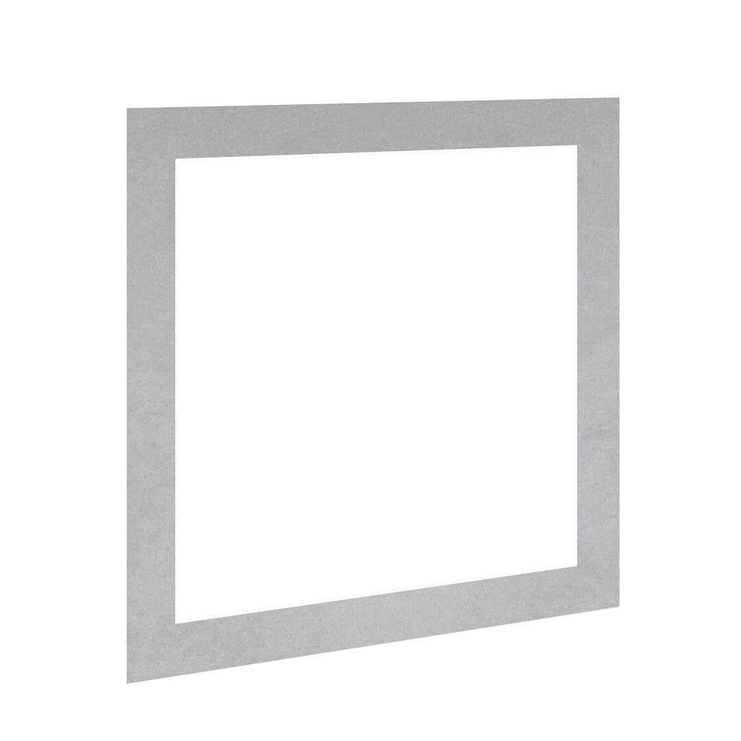 Procut Global 50x50cm Silver Picture Mounts to Fit 40x40cm Aperture - Precision Cut Cardboard Photo Mount - Ideal for Frames, Prints, Artwork & Certificates - Sizes & Colours Available โ image 1