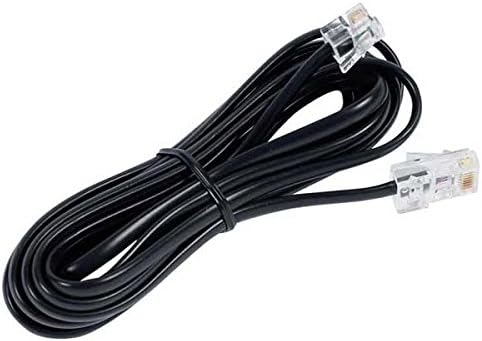 Optisoft Rj11 Telephone Line Cable For Modem (Black, 5 M)