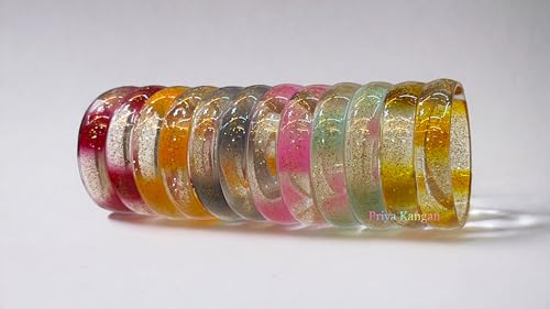 Sparkling Glass Bangle Kada - 2.60 (Medium)