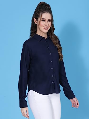 Image of OOMPH! Women's Cotton Regular Fit Floral Button Down Shirt