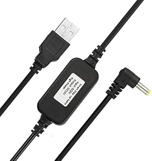 USB 5V to DC 12V Power Cable - Compatible with Amazon Echo Spot and Echo Dot 3rd Generation - USB Voltage Step Up Converter Cable - Power Supply Adapter Cable - DC 5V to DC 12V Cable (black)