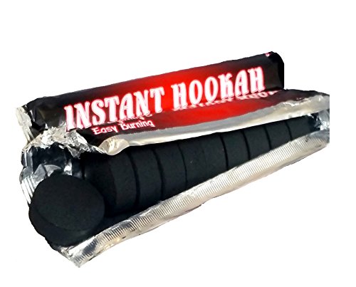 Zebra Smoke Series: 22" 1 Hose Hookah (C8) Complete Set Combo KIT SET w/ Instant Charcoal (Like Three Kings Charcoal), Hydro Herbal Molasses(like Blue Mist), and Hookah Mouth Tips (Pick Your Color) (BLUE)