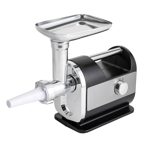 Electric Meat Grinder, w/4Grinding Plates Sausage Stuffer Maker, 800W Meat Mincer Machine w/Sausage Tube Kit, Meat Grinder for Home Kitchen Commercial Use