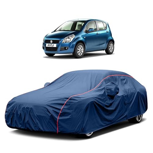 Image of Heavy-Duty Car Cover for Compatible with Maruti Ritz (2009 to 2025 All Models) Deluxe Car Protection Cover ? Waterproof & UV-Resistant All-Season Exterior Protection