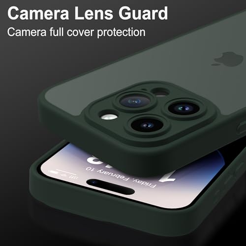 Mootobo for iPhone 14 Pro Case 6.1-Inch, Matte Shockproof Bumper Phone Cover - Image 3