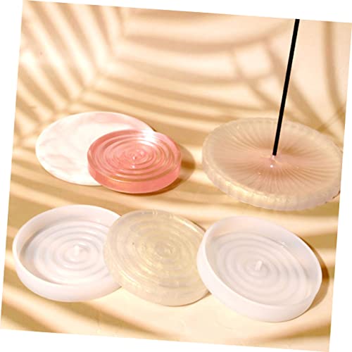 2 Unidades Molde De Placa De Incenso Molde Epóxi Moldes De Queimadores De Incenso Molde De Prato De