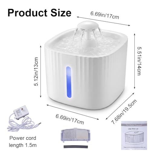 Image of Qpets Automatic Pet Water Fountain 3L for Cats and Dogs