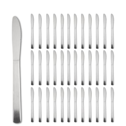 Image of 36 PCS Dinner Knifes Set - Windsor Stainless Steel Table Knives 8.7 Inch with Dishwasher Safe Butter Knives,Metal Butter Knofe,Dinner Knife Silverware for Home,Kitchen or Restaurant