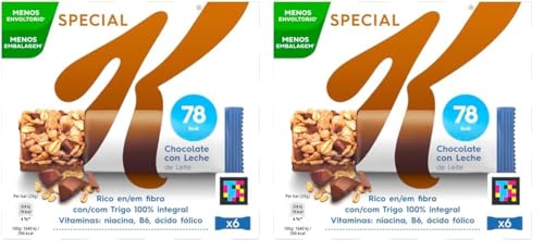 Kellogg's Special K Barritas de Chocolate con Leche Pack 6 x 20g (Paquete de 2)