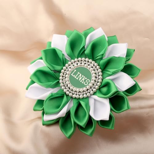 Image of CENWA Sorority Brooch Gift Green Sorority Sister Flower Brooch Pin Greek Sorority Gift for Women