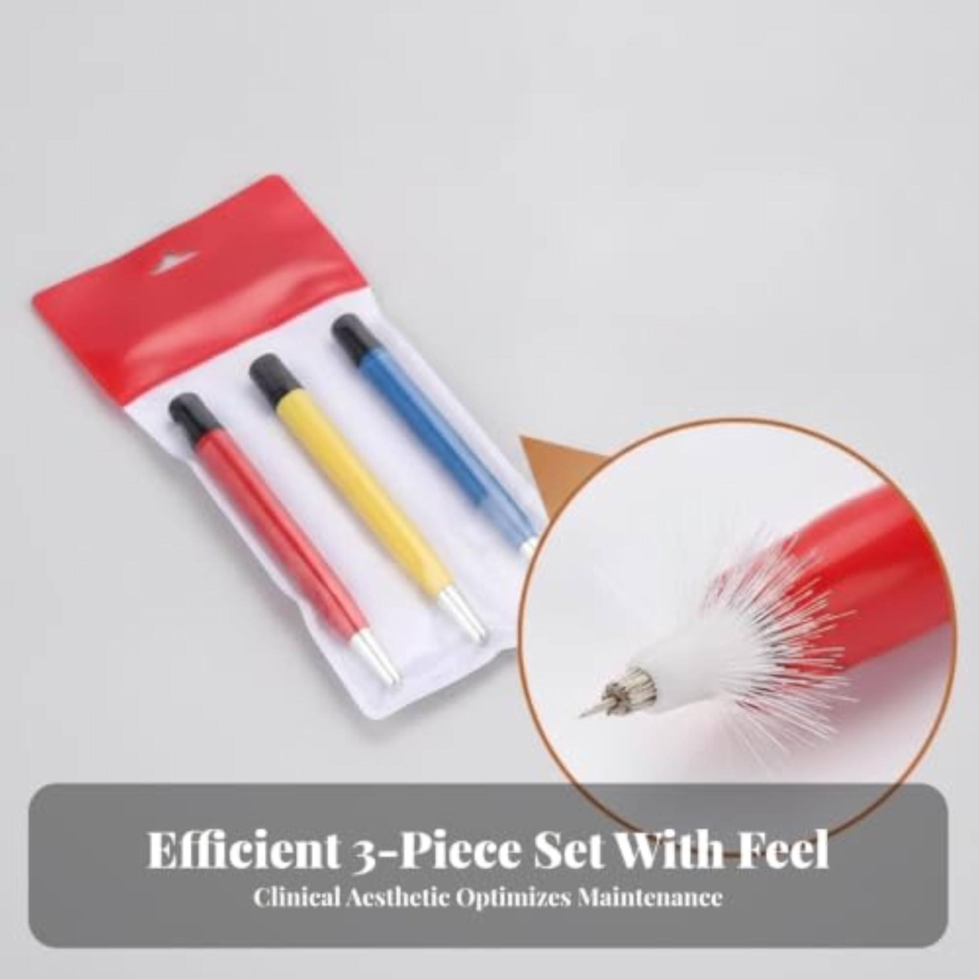 3 Pieces Watch Cleaning Brush Set