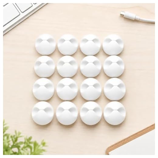 Adhesive Cable Clips Cord Organizer, Wire Clips Cord Holder for Nightstand, Desk Cable Management Charger Holder, Sticky Wire Organizer Keepers for Phone USB Cords, Office Desktop,16PCS(white)
