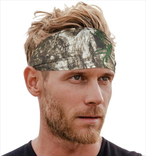 Image of Tough Headwear Tough Outfitters Headband for Men - Mens Headbands - Working Out Sports Performance Head Bands - Athletic Cycling Running Sweat Band, Football Headbands - Sweat Bands Men /Women
