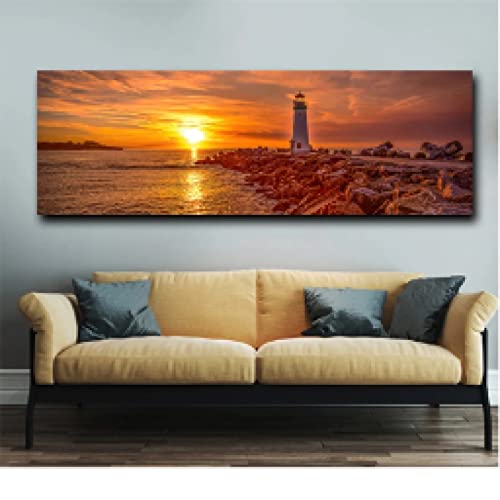 Peinture sur toile paysage marin moderne dsdsgog affiche murale 30x90cm decoration salon