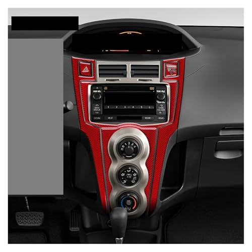 Accessoires Toyota Yaris 2006-2011 carbone rouge pour route - 4