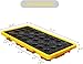 Oil Spill Prevention Platform, Spill Containment Platform with Drain Yellow and Black Polyethylene Pallet Leak-Proof Modular Tray Oil Drum Stackable Grating Pallet for Industrial(26.4