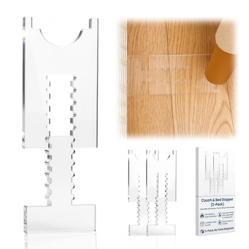Clear Couch & Bed Stopper (2-Pack) – Adjustable Couch Wall