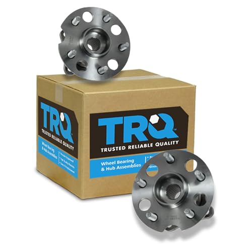 TRQ Rear Left and Right Wheel Bearing and Hub Assembly Set