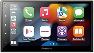 Pioneer SPH-DA360DAB-F - Odbiornik multimedialny 2-DIN, pojemnościowy panel dotykowy 6,8 cali, z Wi-Fi, Apple CarPlay, Android Auto i DAB+, łącznie z ochraniaczem ekranu