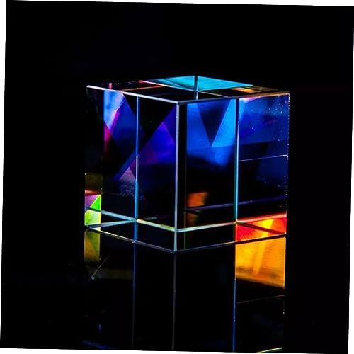 Mobestech Presente De Vidro De Tamanho Físico Com Dispersão De Arte Rgb M X-Cubo Ensino Óptico Para