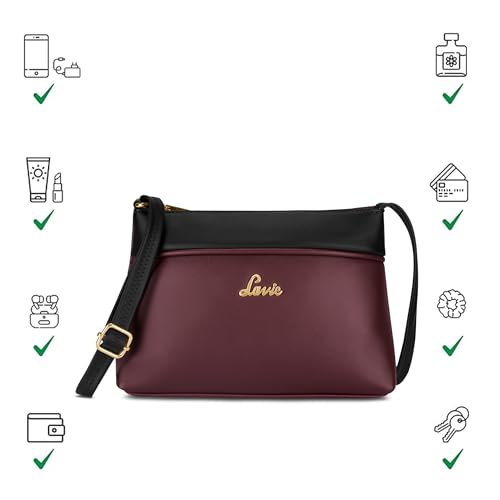 Image of Lavie Women's Vionna Colourblock Topzip Sling Bag | Ladies Purse Handbag | Gift for Women