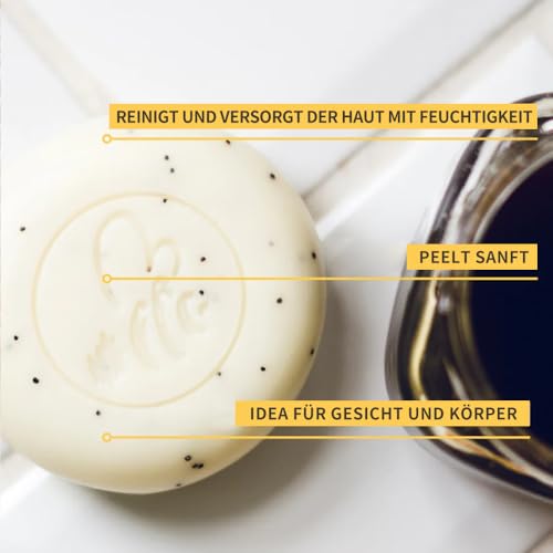 Bee Nature - Bio-Honig Seife mit Seifenschale Biologisch Abbaubare - Outdoorseife für Männer Damen - Camping Seife Travel Soap - Peeling, Feuchtigkeitsspendend - für Alle Hauttypen Geeignet - 100g – Bild 5