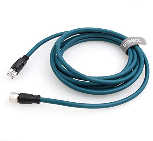 Cable Ethernet Cat6A M12 X-Code 8Pin a RJ45 2m miniatura 5
